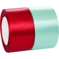 thumbnail image 2 of 25 yardas/rollo de cintas de satén de 5cm para fiesta de cumpleaños, caja de regalo de flores, envoltura de regalos, suministros para festivales de Navidad y Halloween, manualidades DIY, 2 of 4