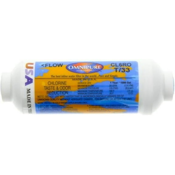 Omnipure CL6ROT33-A 1/8 Inch NPT Replacement Inline Filter Cartridge