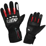 kemimoto winter motorcycle gloves L RED