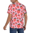 thumbnail image 2 of KLL Cartoon Strawberry for Men's Baseball Shirts,Short Sleeve Casual Shirts Button Down Shirt for Men Beach Summer Wedding Shirt-XX-Large, 2 of 7