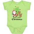 thumbnail image 3 of Inktastic Baby's 1st Christmas with Santa Reindeer and Tree Boys or Girls Baby Bodysuit, 3 of 5
