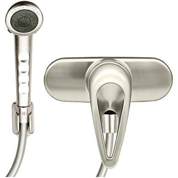 RV Mobile Home Shower Faucet with Hand-Held Shower, Brushed Nickel