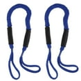 thumbnail image 1 of 2Pcs 3.5-5.5ft Bungee Dock Line Mooring Stretch Rope Quick Docking for Boat (Blue), 1 of 8
