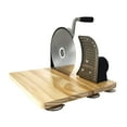 thumbnail image 4 of Luzkey Rotary Bread Slicer Baking Accessories Easy to Use Folding Board with Adjustable Thickness Kitchen Appliance with Suction Cup Silver, 4 of 8