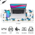 thumbnail image 5 of Long Mouse Pads for Desk,Skateboarding Dinosaur Pattern Desk Mats on Top Of Desks, Desk Mouse Pad Extra Large with 3mm Non-Slip Base and Stitched Edge for Gaming,Office,Work,Home 31.5"x11.8", 5 of 6