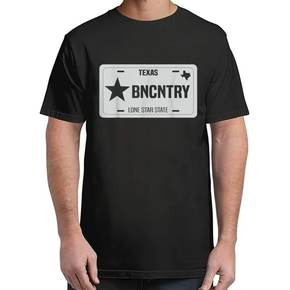 Country Texas License Plate T-Shirt For Unisex S-4XL