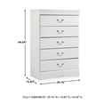 thumbnail image 6 of Signature Design by Ashley Anarasia 5 Drawer Chest in White, 6 of 10