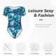 thumbnail image 4 of Fotbe Blue Kyanite Body de Mujer con Cuello Redondo y Mangas Cortas, Sin Mangas Ajustado, Suave, Cómodo y Básico-Medium, 4 of 7