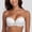 A1_White, variant on Strapless Push Up Bra Underwire Lace Trim Convertible Bra Anti-Slip Support Bra Plus Size Underwear Full Figure Coverage Underwire Strapless Bandeau Bra Anti-Slip Tube Top Bra Black 70A