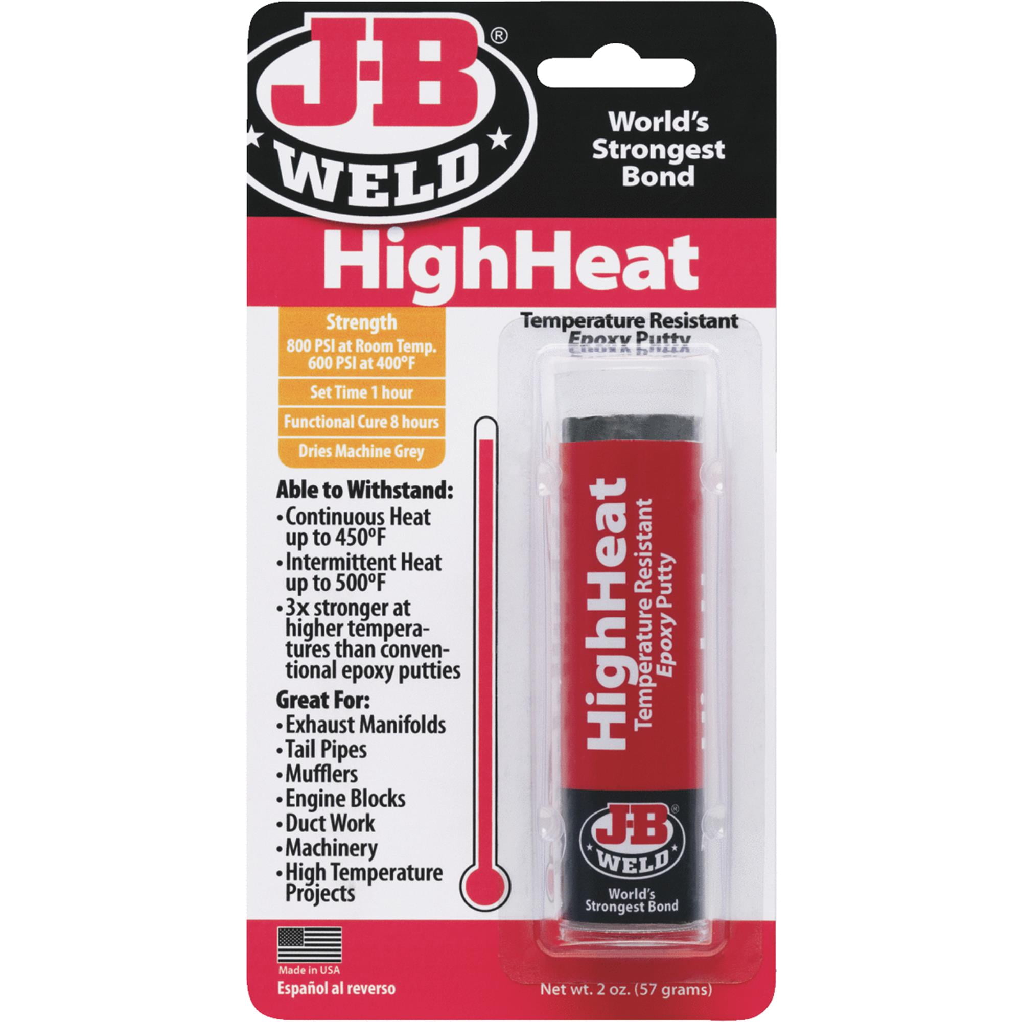 JB Weld 8297 2 Oz Gray High Heat Temperature Resistant Epoxy