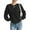 Black, variant on Women's Textured Crewneck Sweatshirts Solid Color Long Sleeve Casual Tops Tunic Pullover Sweatshirt for Women