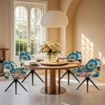thumbnail image 4 of Xoenoiee Boho Mandala Flower Print Curved Back Chair Covers with Arms, Stretch Armchair Slipcover Velvet Mid Century Modern Armchair Slipcover Anti-Slip Furniture Protector for Living Room, 4 of 7