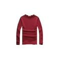 thumbnail image 1 of Sonducket Top básico para hombre, ropa interior cálida de otoño, Base para clima frío, ropa de Color sólido, Jersey informal de ocio, deportes, Camisetas XXL Rojo Espesar Sonducket AP013161-16, 1 of 6