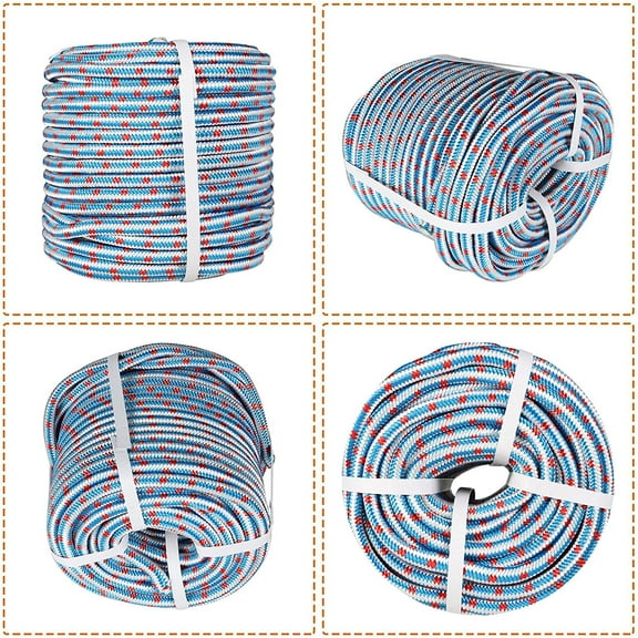 hostic 1/2" x 150' Arborist tree climbing rope 16 strand braided Nylon Core Polyester