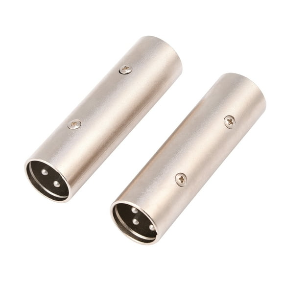 Zinc Alloy XLR Coupler Male Connector, Durable Wear-Resistant XLR Male To Male Connector, For Microphone For