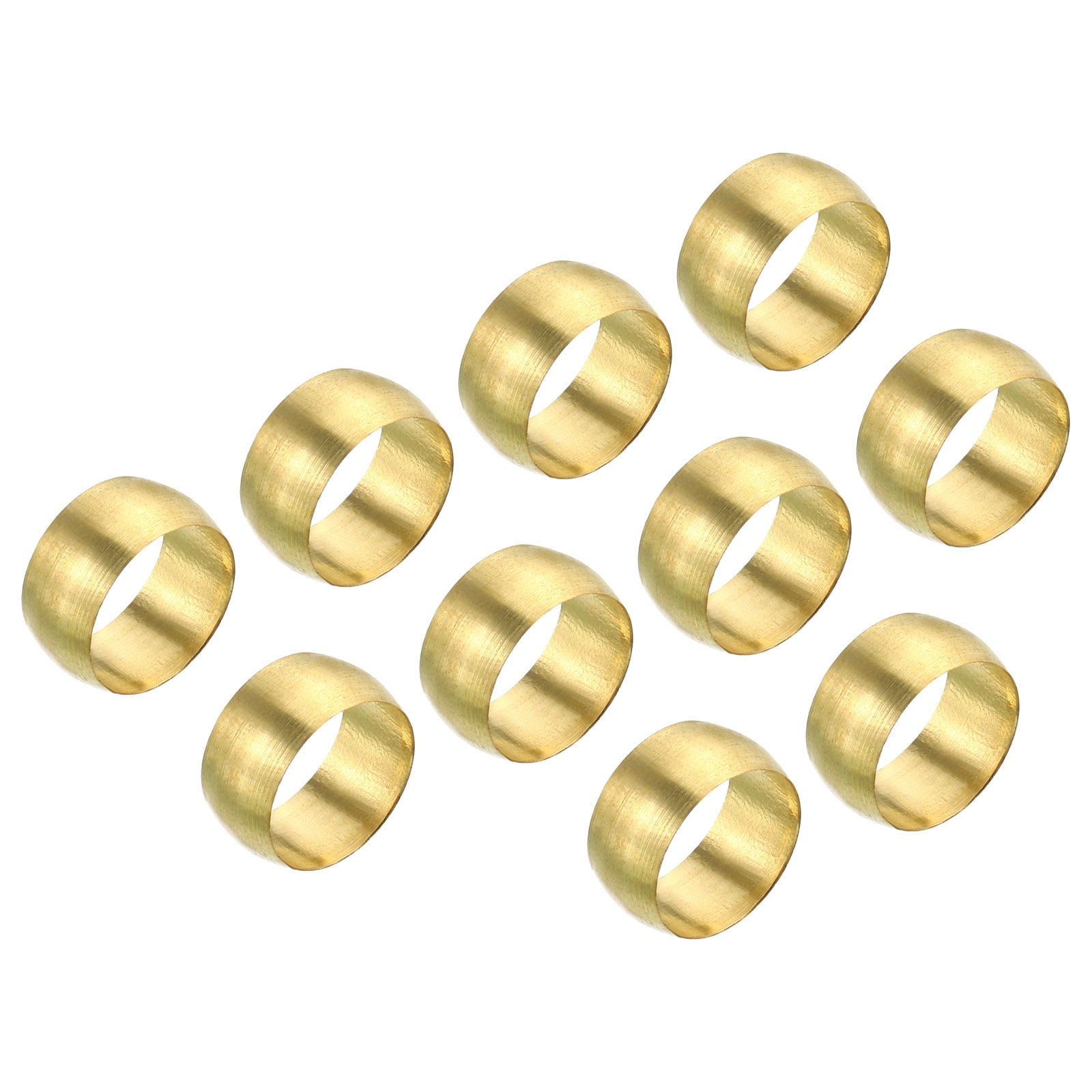 Uxcell 12mm Tube OD Brass Compression Sleeves Ferrules Brass Ferrule