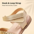 thumbnail image 2 of DREAM PAIRS Girls Sandals Open Toe Princess Flat Sandals Strappy Summer Shoes Toddler/Little Kid, 2 of 5
