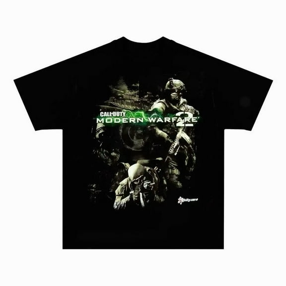 Call 0f Duty Modern Warfare 2 Retro Graphic Tee Game Bootleg Unisex Shirt S-5XL