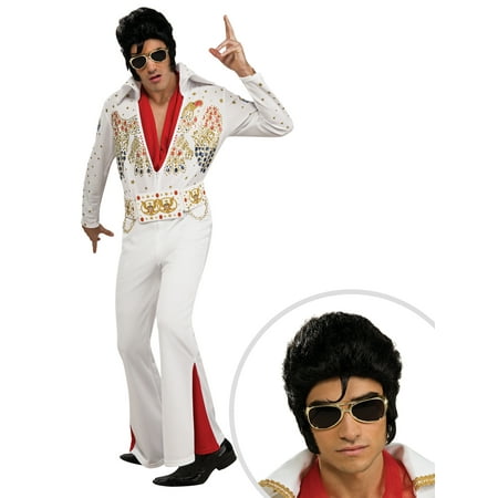 Men's Deluxe Elvis Presley Costume and Men's Deluxe Elvis WIg
