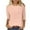 Orange, variant on CHGBMOK Women 3/4 Sleeve T Shirt Crew Neck Tunic Textured Jacquard Casual Blouses Loose Pullover Top