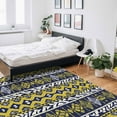 thumbnail image 5 of Area Rugs Indoor Non-Slip Rectangle Rug 5x8 Ft Ethnic Style Tribal Pattern Abstract Lines Rug Rubber Backing Floor Mats Non Shedding Home Decor Carpet for Entryway Living Room, 5 of 8