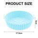 thumbnail image 2 of Sartén de silicona para freidora de aire, freidora de aire Revestimiento de silicona Cesta de freidora de aire antiadherente redonda segura para alimentos Accesorios para horno, 2 of 5