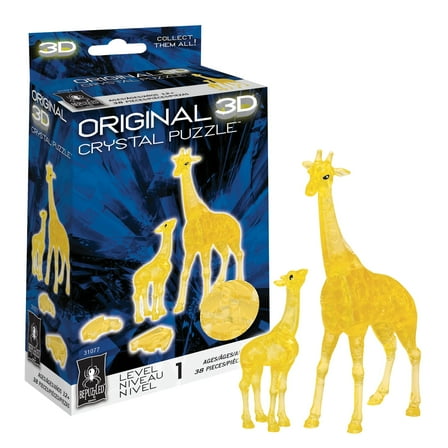 Giraffe Original 3D Crystal Puzzle from BePuzzled, Ages 12 and Up