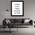 thumbnail image 3 of Leah Straatsma 20x24 Black Modern Wood Framed Wall Art Titled - I had Anxiety, 3 of 6