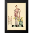 thumbnail image 2 of Vintage Fashion 13x18 Black Modern Framed Museum Art Print Titled - Party Dress in Pink and Blue, 2 of 5
