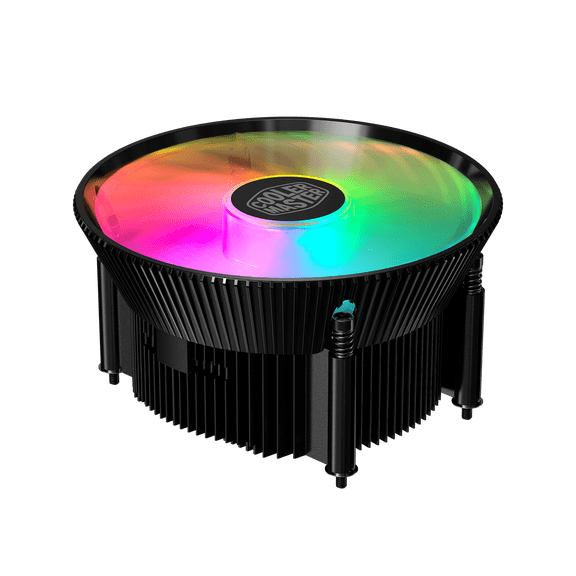Cooler Master A71C ARGB CPU Air Cooler for AMD Ryzen, Anodized Black Aluminum Fins, Copper Insert Base, MF120 120m, Addressable RGB Lighting