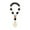 Black, variant on FENGGHAO MAMA Beaded Wrist Keychain Silicone Bead Bracelet Strap Handsfree Key Ring with Tassel Gold Metal Clasp Mothers Day Gift for Mom Black