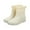 Beige, variant on Short Rain Boots for Women and Men, Lightweight Water Proof Garden Boots, Anti-Slip Womens Rain Boots, Stylish Mid Heel rubber Ankle Booties with Comfy Insoles for Outdoor