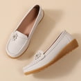 thumbnail image 5 of Mepaouo Womens Slip on Loafers Arch Support Low Wedge Walking Shoes Casual Nurse Work Dressy Flats, 5 of 8
