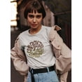 thumbnail image 2 of Don't Stop Smiling Groovy Style T-Shirt Women -Image by Shutterstock, Female 3X-Large, 2 of 4