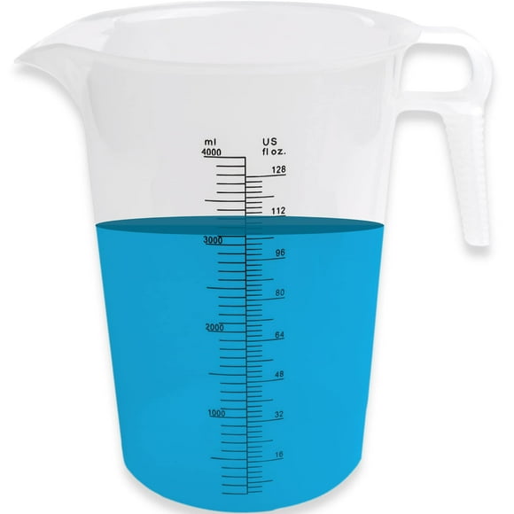 Jarra medidora ACCUPOUR de plástico multipropósito de 4 litros (1 galón)