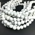 thumbnail image 4 of K-KED Natural White Howlite Beads Round Delicate Jewelry Making 4mm 6mm 8mm 10mm 12mm Strand-6 mm, 4 of 6