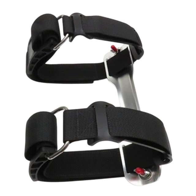 Adaptador para tanque individual, placa trasera para buceo, soporte para buceo libre subacuático, correa nailon estable para botella buceo. Plata