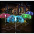 thumbnail image 1 of Lámpara de fuegos artificiales de 2 piezas, lámpara LED de fibra óptica, luces solares de 7 colores para decoración de jardín, para patio, césped, balcón al aire libre, decoración de fiesta, 1 of 5