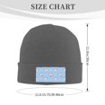 thumbnail image 3 of JUNZAN French Bulldog Head Mens Winter Hats Thick Knit Cuff Beanie Cap Beanie Hat, 3 of 5