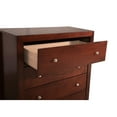 thumbnail image 2 of Glory Furniture Burlington 5-Drawers Bedroom Chest in Cherry, 2 of 8