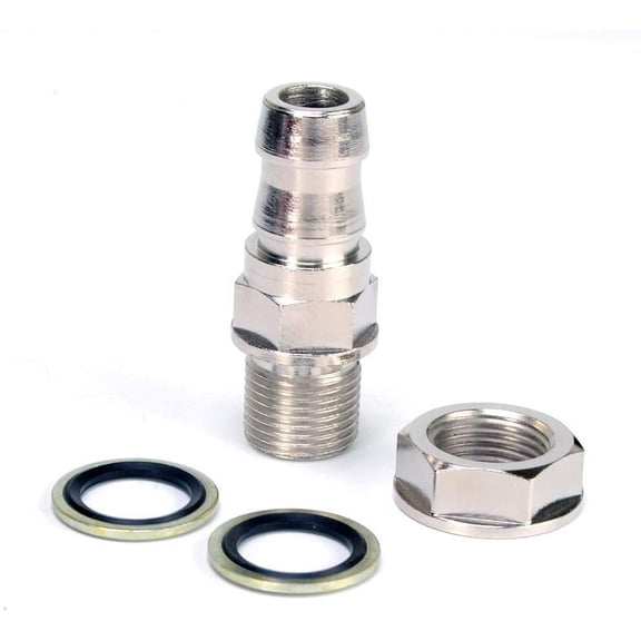 Kinugawa Turbo Oil Pan Return/Drain Plug Adapter Fitting 3/4" Barb No Welding Steel