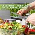 thumbnail image 3 of Herb Scissors, 5 Blade Kitchen Salad Scissors, Herb Cutter Scissors with Safety Cover & Cleaning Comb, Sharp Shredding Shears Herb Scissors Set, 3 of 7