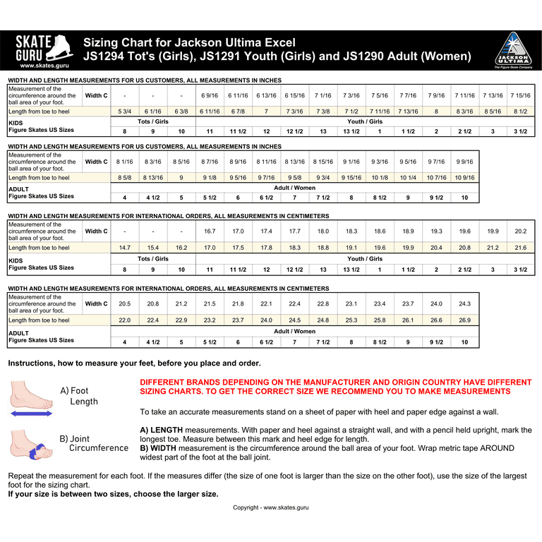 Toddler Ice Skate Size Chart corona.dothome.co.kr