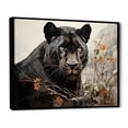 thumbnail image 2 of Designart "Harmony Among Black Panthers" Animals Panther Floater Framed Wall Decor, 2 of 5