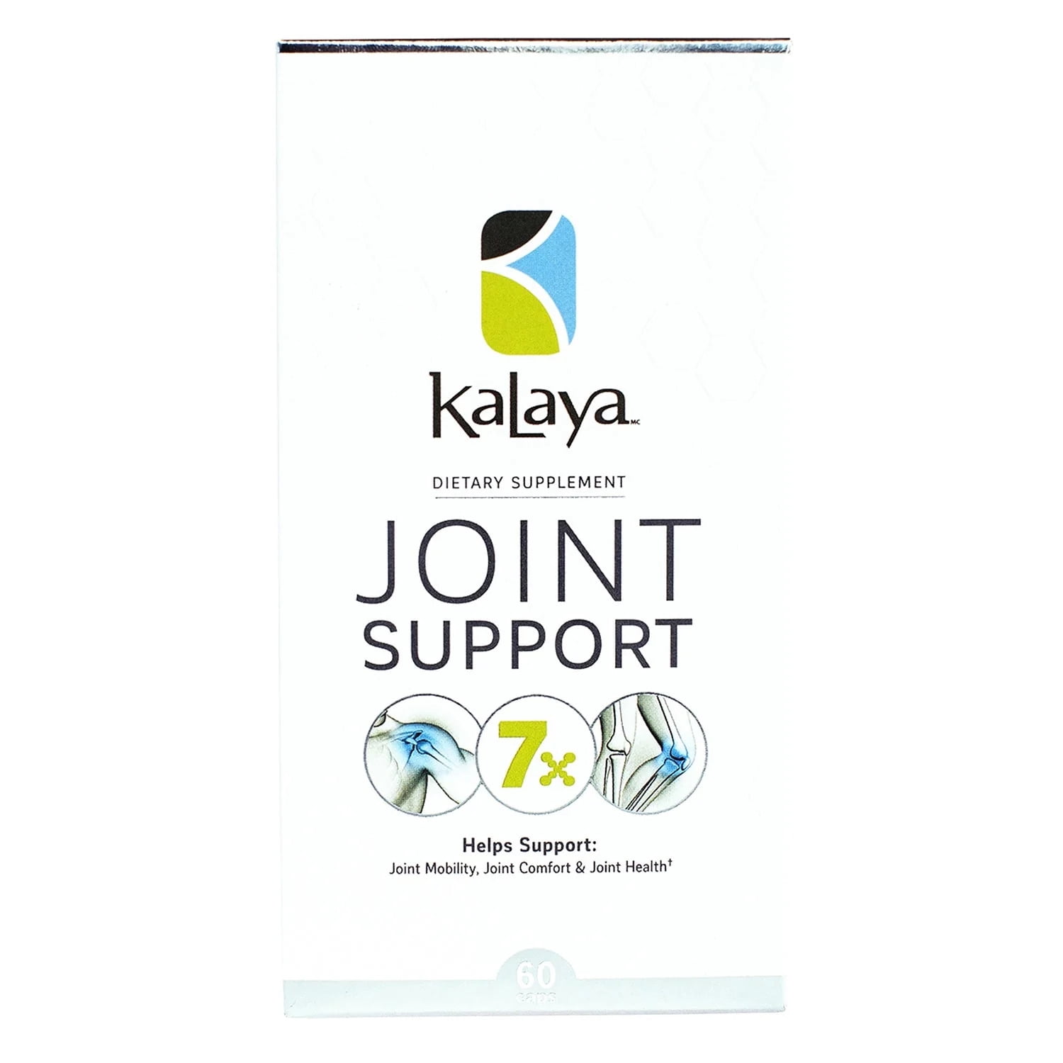 Kalaya Naturals 7X Joint Support Supplement 60 Capsules with Boswellia, Turmeric, MSM, Bromelain, Lipase and Vitamin C