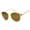Creme-Gold / Brown, variant on sunglassLA Female Women's Oversize Arrow Metal Temple Cat Eye Sunglasses 54mm (Creme-Gold / Brown) - 54mm