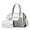 Gray, variant on Women's Bold Red Stylish & Unique Faux Crocodile Pattern Bag - 2-in-1 Handheld & Crossbody, with Mini Coin Purse, Versatile for Shopping & Dates, Eye-Catching
