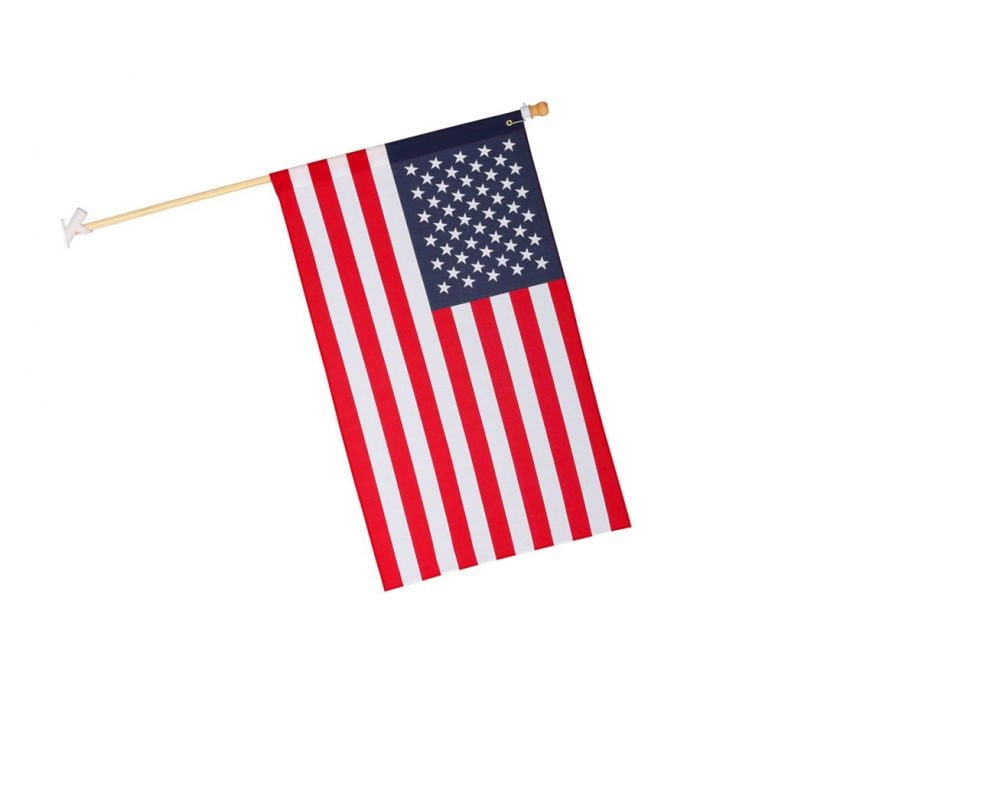 Valley Forge Flag Aa99050 2 1 2 Ft Width X 4 Ft Height Poly Cotton United States Flag Kit Walmart Com Walmart Com