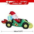 thumbnail image 7 of 8FT giant Christmas Inflatable Santa Claus Driving Formula car racing Car with Build-in LED Lights, Blow up Christmas Inflatable Outdoor Decorations Large Party Yard Decoration, 7 of 7
