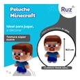 thumbnail image 3 of Peluche Steve Ruz Azul Minecraft 17 cm, 3 of 4